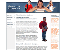 Tablet Screenshot of hamiltonacademy.info