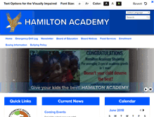 Tablet Screenshot of hamiltonacademy.us
